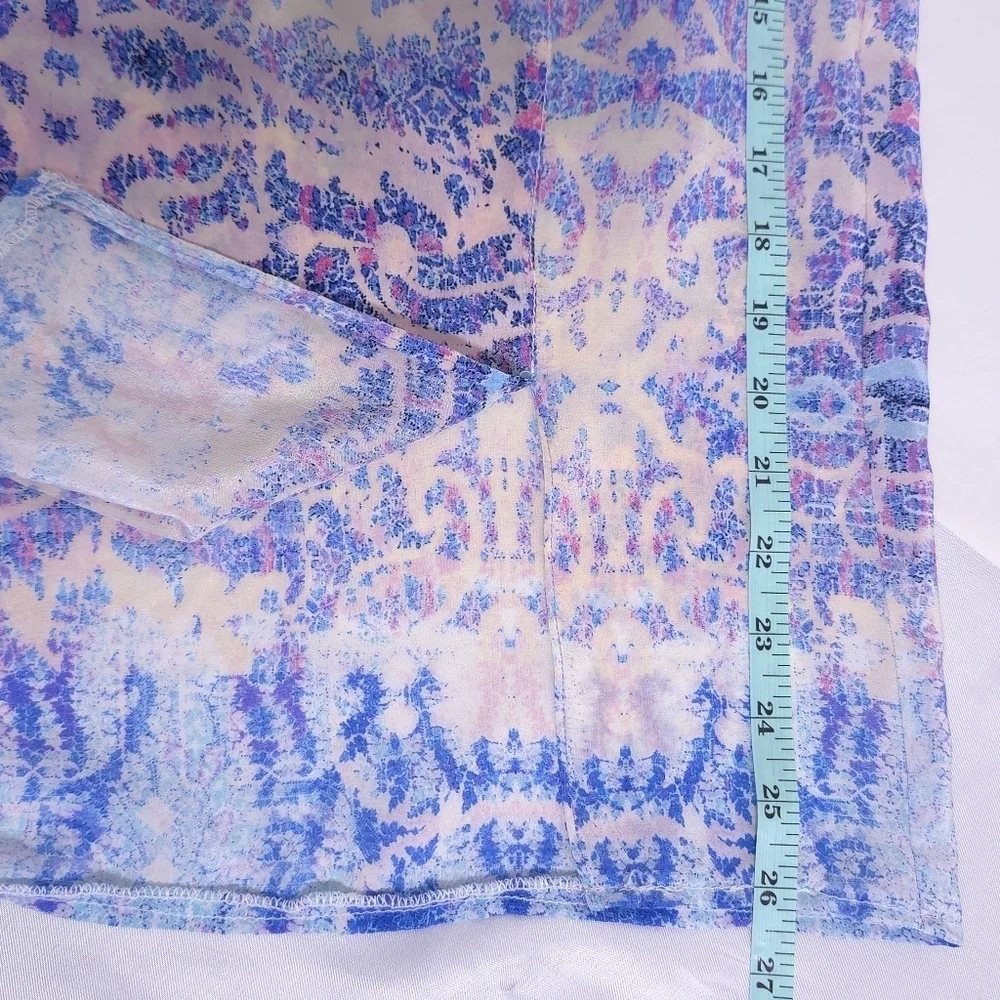 Maeve Anthropologie Waimea Silk Women Double Split Slit Maxi Skirt Large